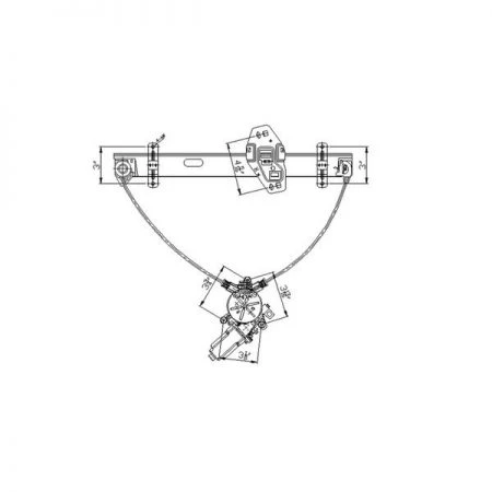 Tyc 660107 Power Window Motor And Regulator Assembly