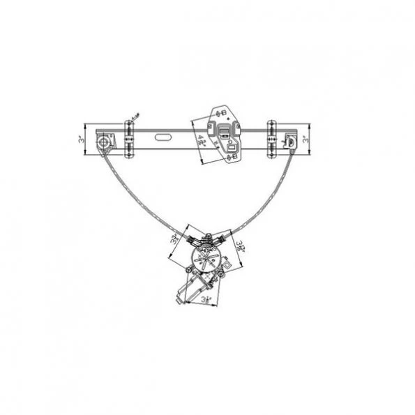 Tyc 660107 Power Window Motor And Regulator Assembly 1 660107 Power Window Motor And Regulator Assembly