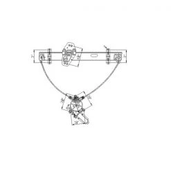 660108 Power Window Motor And Regulator Assembly