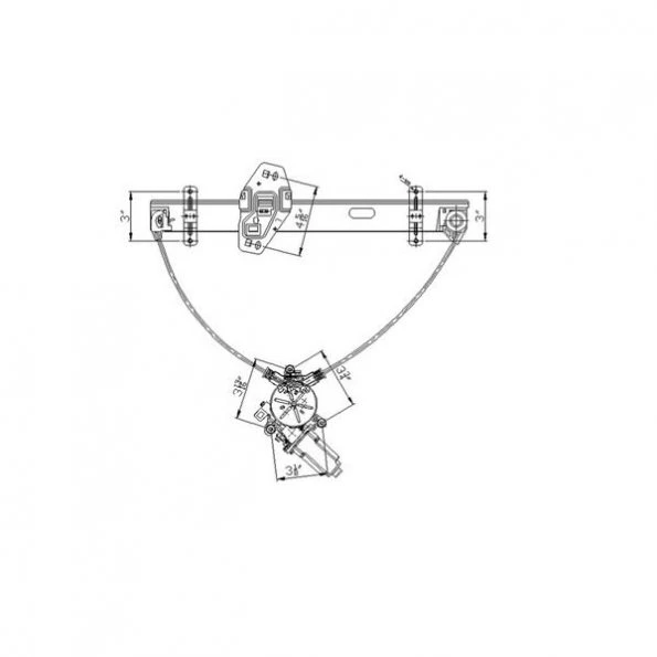 660108 Power Window Motor And Regulator Assembly