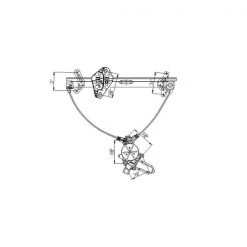 660110 Power Window Motor And Regulator Assembly