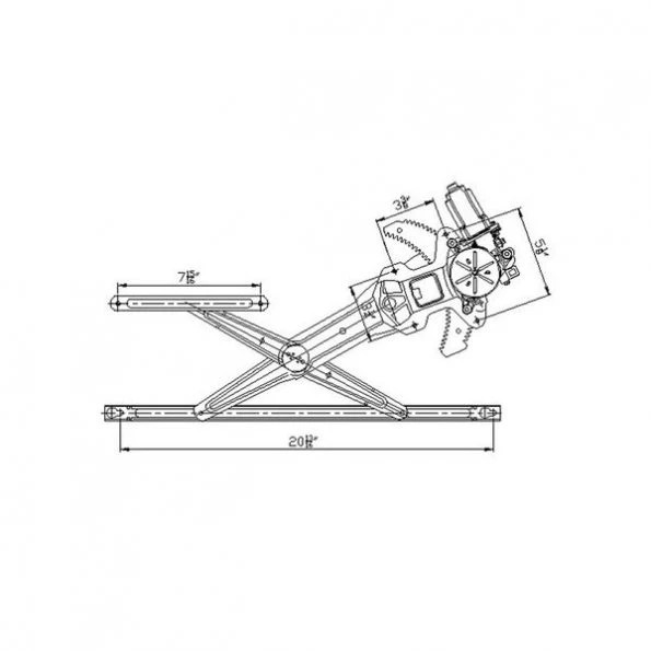 660112 Power Window Motor And Regulator Assembly