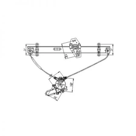 Tyc 660119 Power Window Motor And Regulator Assembly