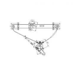 660120 Power Window Motor And Regulator Assembly