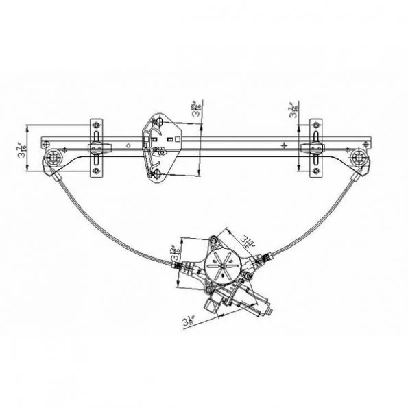 Tyc 660126 Power Window Motor And Regulator Assembly 1 660126 Power Window Motor And Regulator Assembly