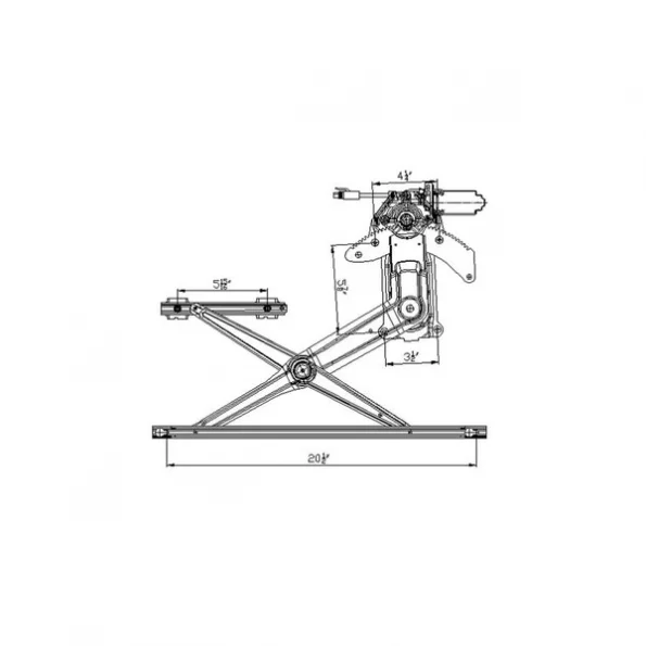 660134 Power Window Motor And Regulator Assembly