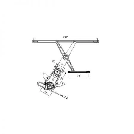 Tyc 660135 Power Window Motor And Regulator Assembly