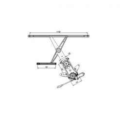660136 Power Window Motor And Regulator Assembly