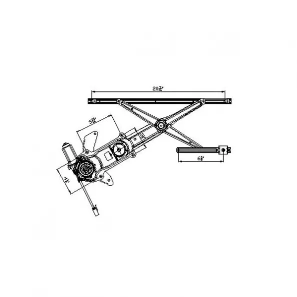 Tyc 660139 Power Window Motor And Regulator Assembly 1 660139 Power Window Motor And Regulator Assembly
