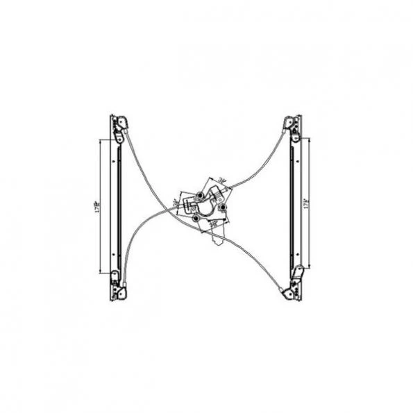 660145 Power Window Motor And Regulator Assembly