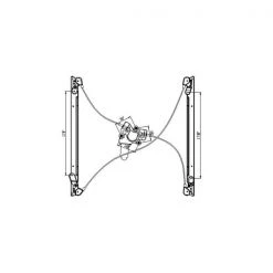 Tyc 660146 Power Window Motor And Regulator Assembly