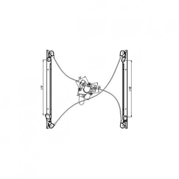 Tyc 660146 Power Window Motor And Regulator Assembly 1 660146 Power Window Motor And Regulator Assembly