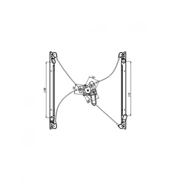 Tyc 660147 Power Window Motor And Regulator Assembly 1 660147 Power Window Motor And Regulator Assembly
