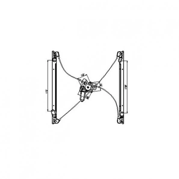Tyc 660148 Power Window Motor And Regulator Assembly 1 660148 Power Window Motor And Regulator Assembly