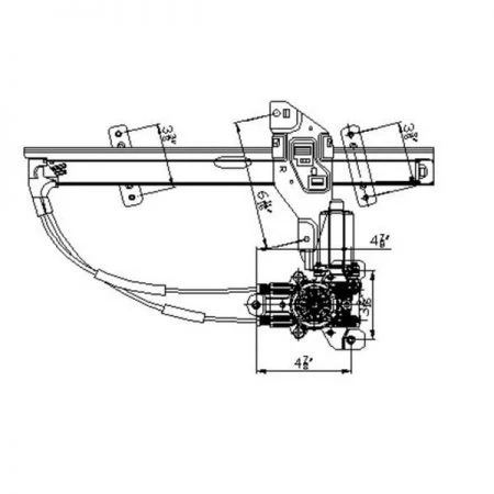 Tyc 660167 Power Window Motor And Regulator Assembly