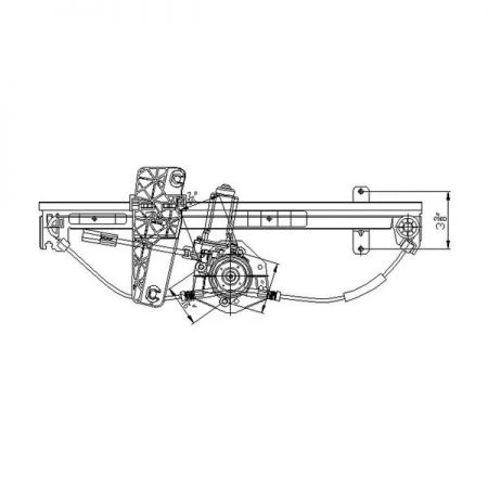 Tyc 660174 Power Window Motor And Regulator Assembly