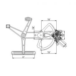 Tyc 660185 Power Window Motor And Regulator Assembly