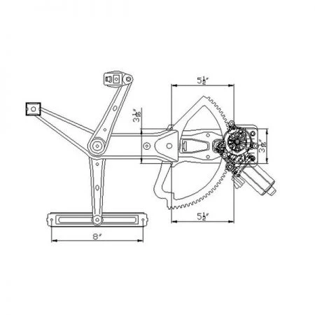 Tyc 660185 Power Window Motor And Regulator Assembly