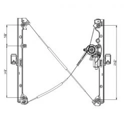 Tyc 660197 Power Window Motor And Regulator Assembly