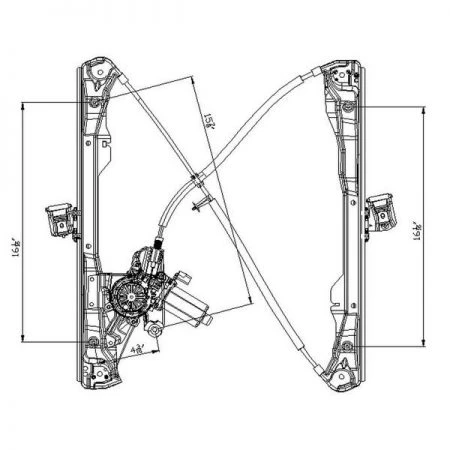 Tyc 660203 Power Window Motor And Regulator Assembly