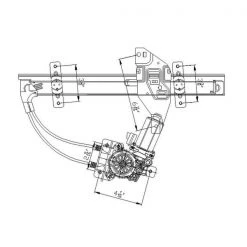 Tyc 660211 Power Window Motor And Regulator Assembly