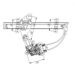 Tyc 660212 Power Window Motor And Regulator Assembly