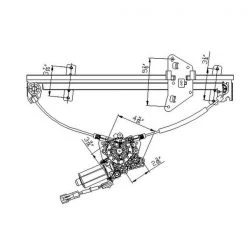 660219 Power Window Motor And Regulator Assembly