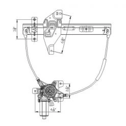 Tyc 660222 Power Window Motor And Regulator Assembly