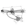 Tyc 660223 Power Window Motor And Regulator Assembly