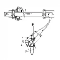 660228 Power Window Motor And Regulator Assembly