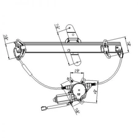 Tyc 660231 Power Window Motor And Regulator Assembly