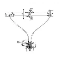 660233 Power Window Motor And Regulator Assembly