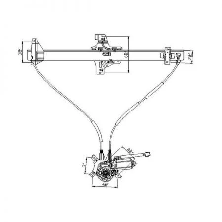 Tyc 660234 Power Window Motor And Regulator Assembly