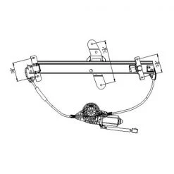 660235 Power Window Motor And Regulator Assembly