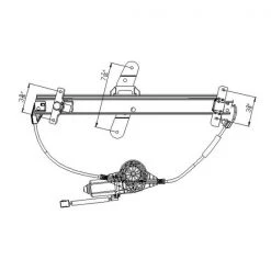 Tyc 660236 Power Window Motor And Regulator Assembly