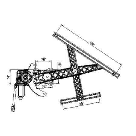 Tyc 660242 Power Window Motor And Regulator Assembly