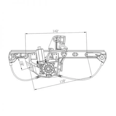 Tyc 660266 Power Window Motor And Regulator Assembly