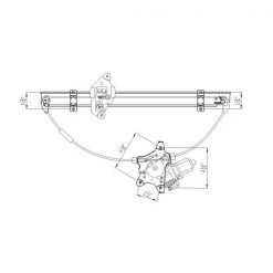 660315 Power Window Motor And Regulator Assembly