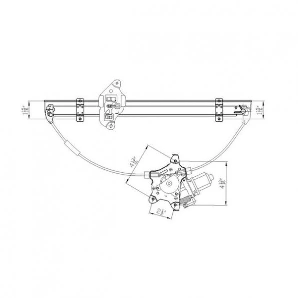 660315 Power Window Motor And Regulator Assembly