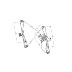 660318 Power Window Motor And Regulator Assembly