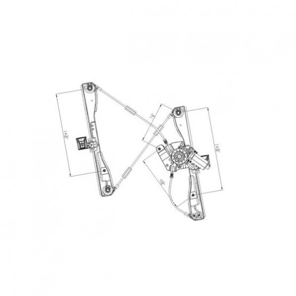 660318 Power Window Motor And Regulator Assembly