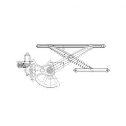 Tyc 660322 Power Window Motor And Regulator Assembly