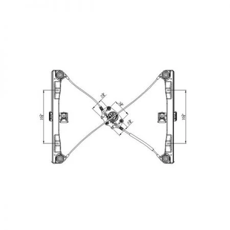 Tyc 660344 Power Window Motor And Regulator Assembly