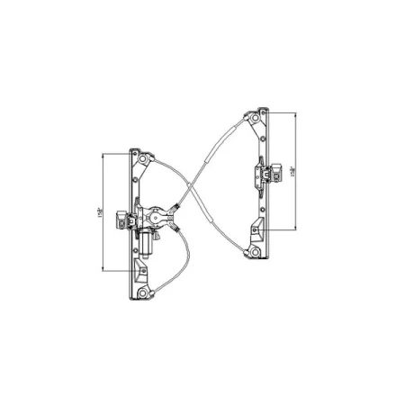Tyc 660354 Power Window Motor And Regulator Assembly