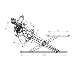 Tyc 660401 Power Window Motor And Regulator Assembly