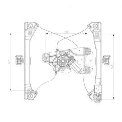 660583 Power Window Motor And Regulator Assembly