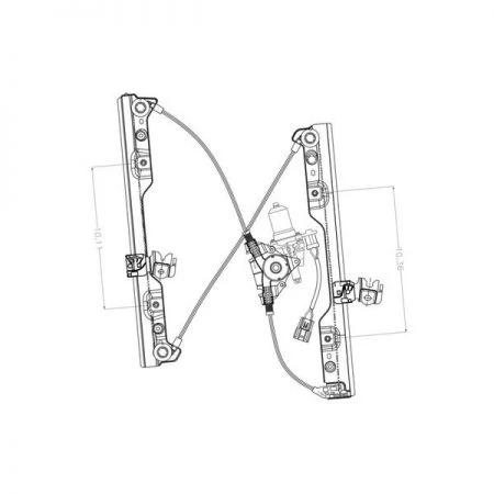 Tyc 660599 Power Window Motor And Regulator Assembly