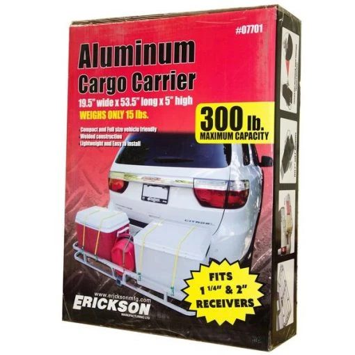53.5"X19.5"X5" Aluminum Cargo Carrier / Fits 2" & 1.25" Receiver