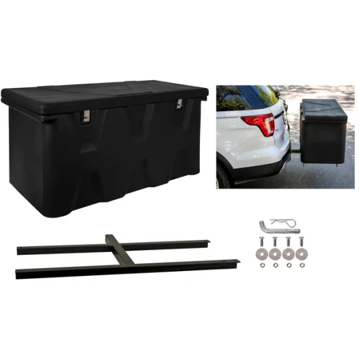 Hitch-Mounted Poly Cargo Carrier