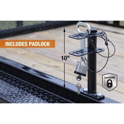 Lockable Trimmer Rack, Single Place with Padlock